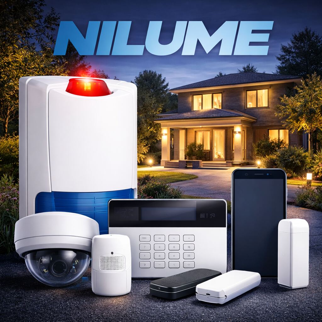 Système d’alarme professionnel avec capteurs, caméras et contrôle local